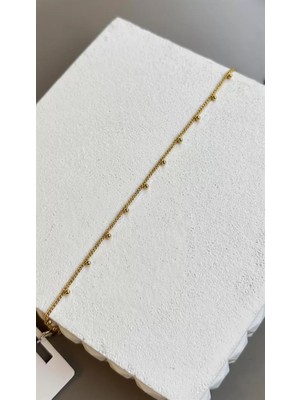 Ethab Ticaret Boncuklu Yıldız Bileklik - Altın