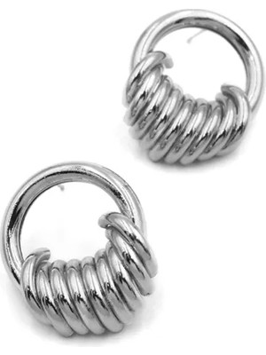 Ethab Ticaret Metal Küpe - Gümüş