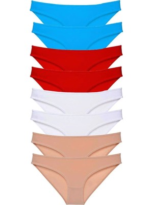 Ethab Ticaret 8 Adet Süper Eko Set Likralı Kadın Slip Külot 529