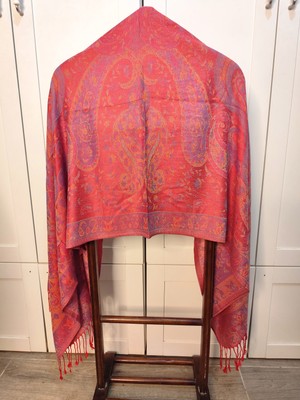 Çift Taraflı Kaşmir İpek Pashmina Şal