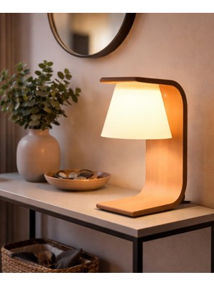 The Shogun Arcwood Flow Masa Lambası