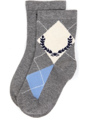 U.s. Polo Assn. Erkek Çocuk Gri Melanj Çorap (Soket) 50318052-VR086