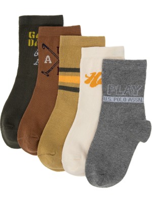 U.s. Polo Assn. Erkek Çocuk Haki Çorap (Soket) 50318045-VR027