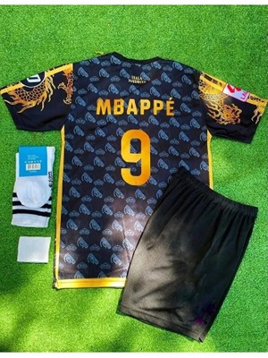 R.madridd 2024/25 Yeni Sezon Kylian Mbappe Özel Konsept (Armalı)  Çocuk Forması 4lü
