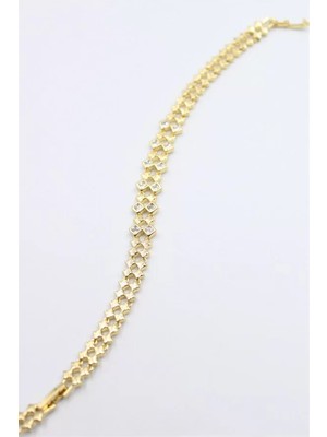 Ethab Ticaret Taşlı Xuping Bileklik - Altın