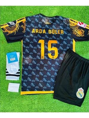 R.e.a.l M.a.d.r.i.d 2024/25 Sezonu Arda-G.üler Konsept Çocuk Forması 4'lü Set (Armalı)