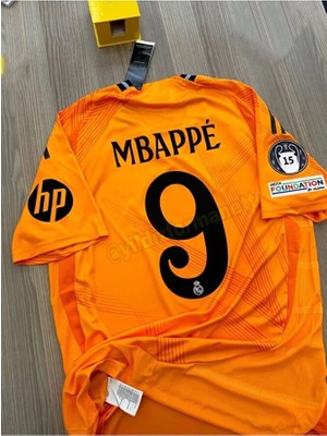 R.madridd 2024/25 Yeni Sezon Kylian Mbappe Deplasman Forması (Orange)