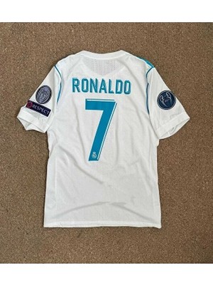 R.madridd 2018 Kiev Şampiyonlar Ligi Finali Cristiano Ronaldo Forması (Kısa-Kol)