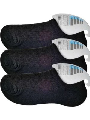 Ethab Ticaret Siyah Erkek Görünmez Çorap 3 Çift