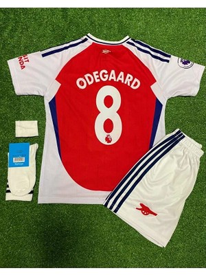 A.r.s.e.n.a.l 2024-25 Yeni Sezon Iç Saha Martin Ødegaard Çocuk Forması 4'lü Set