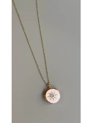 Ethab Ticaret Kapaklı Güneş Kolye - Pembe
