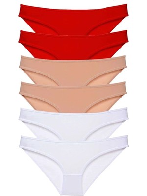 Ethab Ticaret 6 Adet Süper Eko Set Likralı Kadın Slip Külot 547