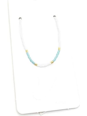 Ethab Ticaret Kum Boncuk Halhal - Beyaz