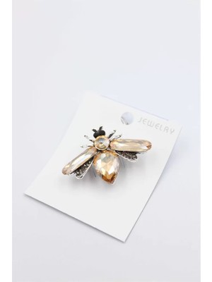 Ethab Ticaret Arı Broş - Sarı