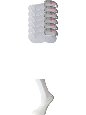 Ethab Ticaret Beyaz Kadın Babet Çorap 6 Çift