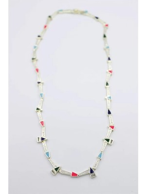 Ethab Ticaret Taşlı Marka Kolye - Altın