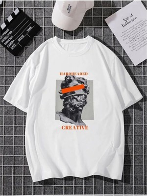 ENSUENO Unisex Creative Yazılı Tshirt