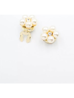 Ethab Ticaret Incili Düğme Broşu - Altın