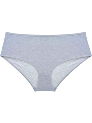 Ethab Ticaret 3 Adet Kadın Yüksek Bel Bato Külot Gri