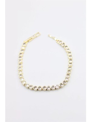 Ethab Ticaret Taşlı Vip Bileklik - Altın