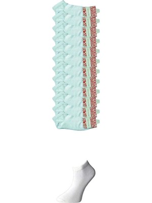 Ethab Ticaret Beyaz Kadın Bilek Çorap 12 Çift