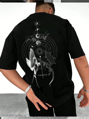 ENSUENO Unisex Change Yazılı Tshirt