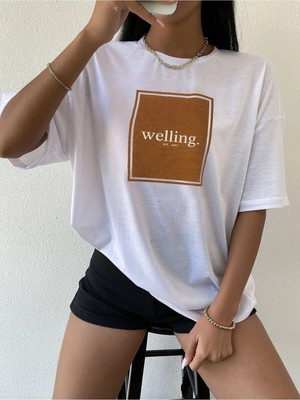 ENSUENO Unisex Welling Yazılı Tshirt