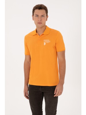 U.S. Polo Assn. Erkek Regular Fit Polo Yaka Turuncu Tişört 50324903-VR051
