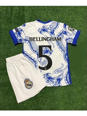 R.madridd 2024/25 Sezon Yılan Desenli Jude Bellingham Çocuk Forması 4'lü (Armalı Set)
