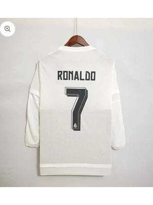 R.madridd 2016 Şampiyonlar Ligi Finali Cristiano Ronaldo Nostalji Forması (White)