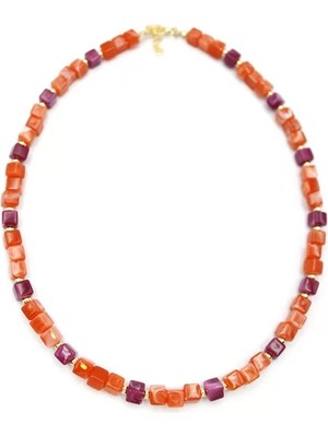 Die Grup Akrilik Kolye - Turuncu