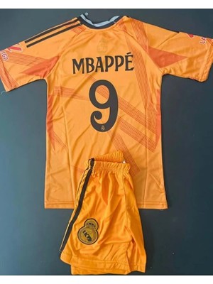 Mbappe 2024-25 Yeni Sezonu R,e,a,l, M,a,d,r,i,d, Deplasman Çocuk Forması 4'lü Set
