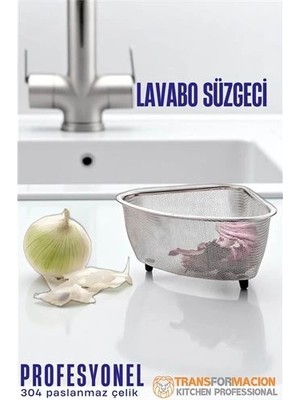 Nacario Mey Ithalat® Lavabo Süzgeci -Lavabo Çöplüğü - Lavabo Içi Çöp Süzgeci 304 Paslanmaz Çelik