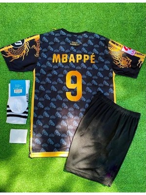 R.madridd 2024/25 Yeni Sezon Kylian Mbappe Özel Konsept (Armalı) Çocuk Forması 4lü