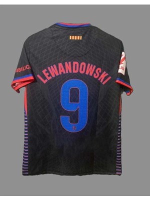Barcelona 2024/25 Yeni Sezon Robert Lewandowski Deplasman Forması (BLACK)764365743768863