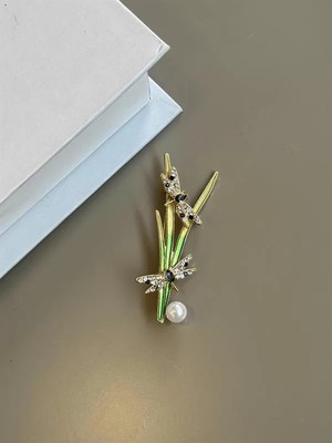 Die Grup Sazlık Broş - Yeşil