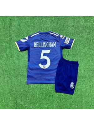 Real Madrid 2025/26  Yeni Sezon Şampiyonlar Ligi Jude Bellingham Alternatif Çocuk Forması