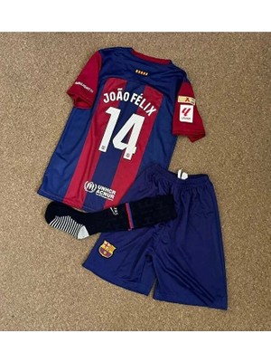 B.a.r.c.e.l.o.n.a 2023/24 Joao Felix Iç Saha Çocuk Forması 3'lü Set