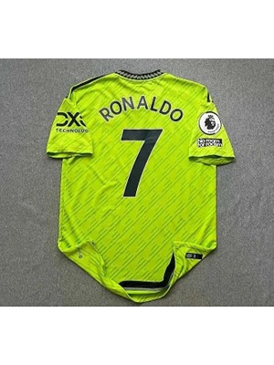 M.unitedd 2022/23 Sezonu Cristiano Ronaldo Deplasman Forması (Neon)