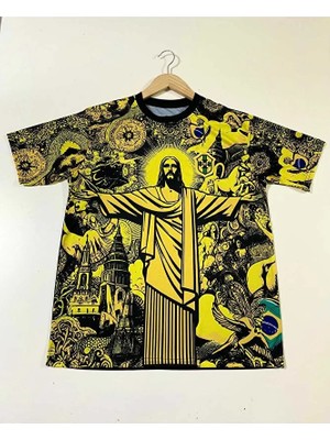 Brezilya Vini Jr Özel Konsept Forması (Yellow)