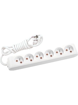 Nacario Mey Ithalat® Viko Multi-Let Kablolu Grup Priz 6'' Lı 5 Metre