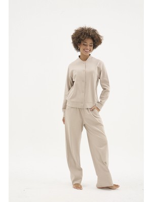 Kocabey 7219K Kadın Çıtçıtlı Eşofman Takımı