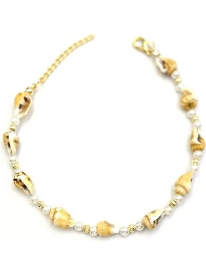 Die Grup Deniz Kabuğu Halhal - Sarı