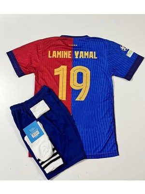 2024/25 Lamine Yamal Iç Saha Çocuk Forması 4'lü Set