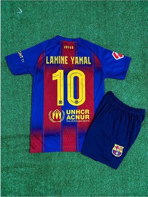 B.a.r.c.e.l.o.n.a 2025-26 Yeni Sezon Iç Saha Lamine Yamal Çocuk Forması 2'li Set