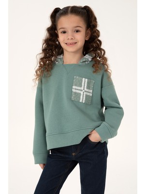 U.S. Polo Assn. Kız Çocuk Mint Sweatshirt 50272432-VR090