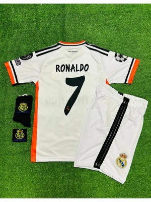 R.e.a.l M.a.d.r.i.d 2014 Lizbon Şampiyonlar Ligi Finali Cristiano Ronaldo Forması 4'lü Set (Armalı)