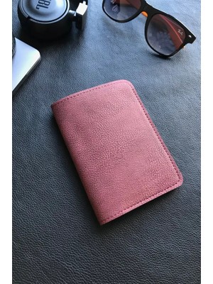 VİP GİFT Voyager Pasaport Kılıfı Minimalist Vegan Suni Deri Pasaportluk Kahverengi