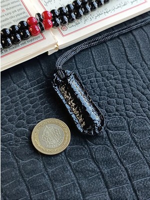 VİP GİFT Cevşen Dualı Kolye Muska Hakiki Deri El Yapımı