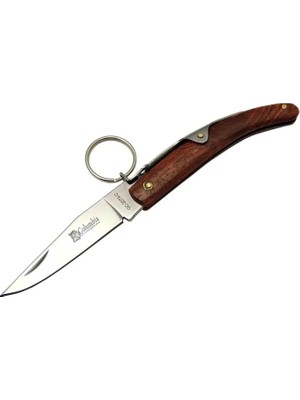 Die Grup Okapi GC2079C Kahverengi Kamp Çakı 16,5cm - Manuel, Kemerlikli, Ahşap Sap